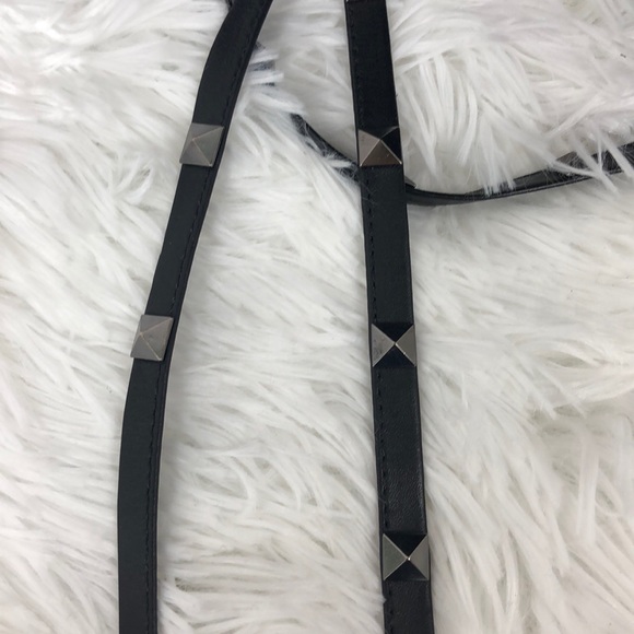 Leather suede black boots with studded straps - Picture 8 of 8